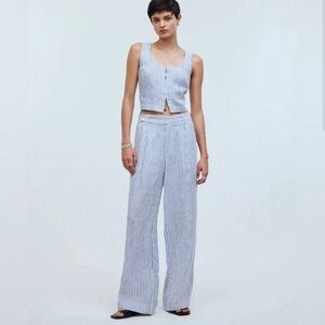 Madewell Harlow Wide-Leg Pant in 100% Linen